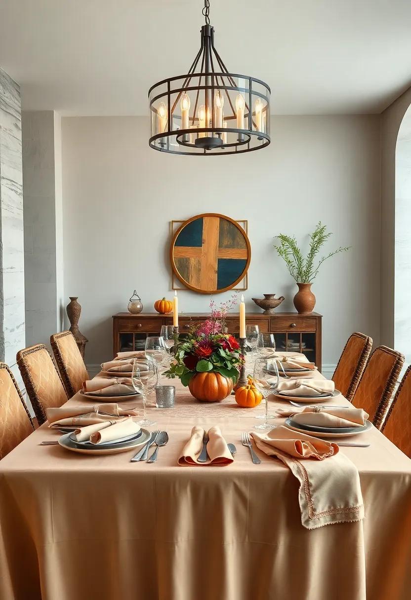 Rustic Elegance Featuring Natural Wood Elements and Earthy Tones