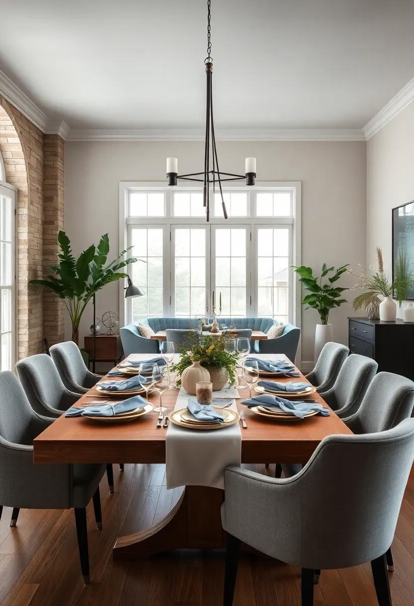 Soft and Serene Blue and Gray Tones for an Unconventional Thanksgiving