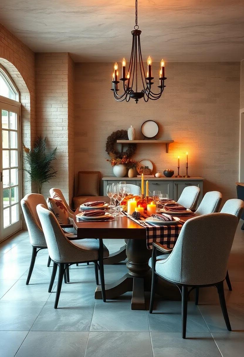 Cozy Cottage Style Using Plaid Patterns and Warm Candlelight