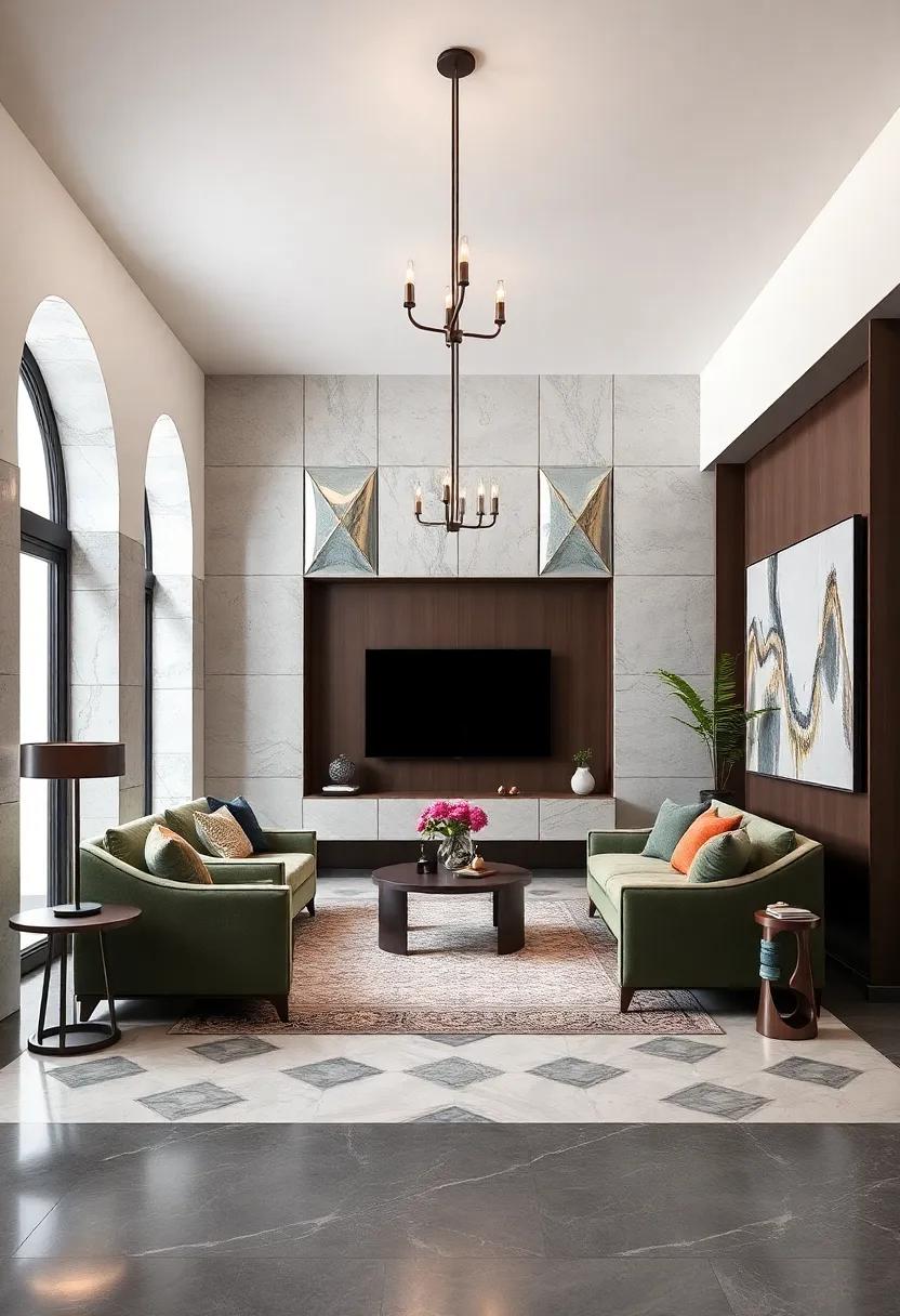 Geometric Wall Panels: Integrate low-profile geometric ⁢wall panels ‌for subtle architectural interest