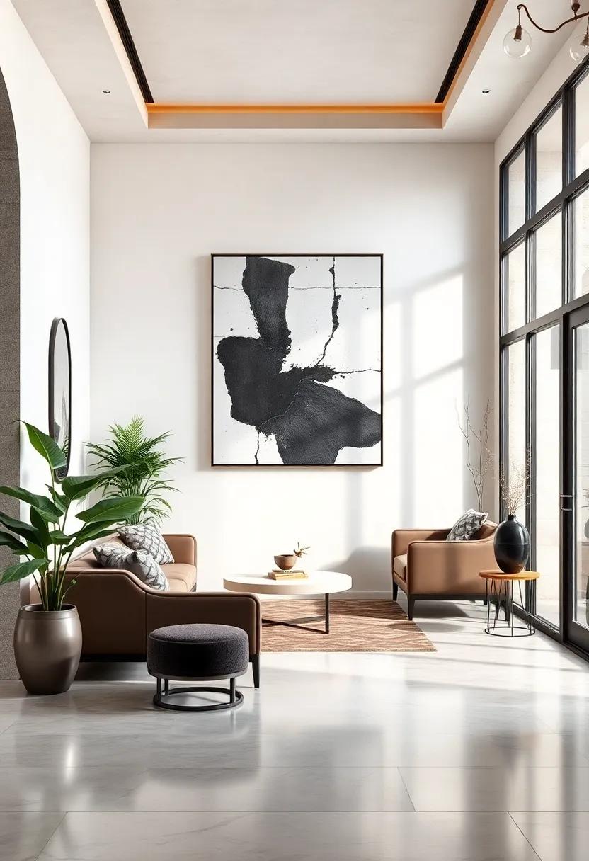 Minimalist Art Pieces: Hang one or⁣ two abstract or monochrome artworks⁣ that ⁣align ​with the ⁢minimalist ⁣aesthetic