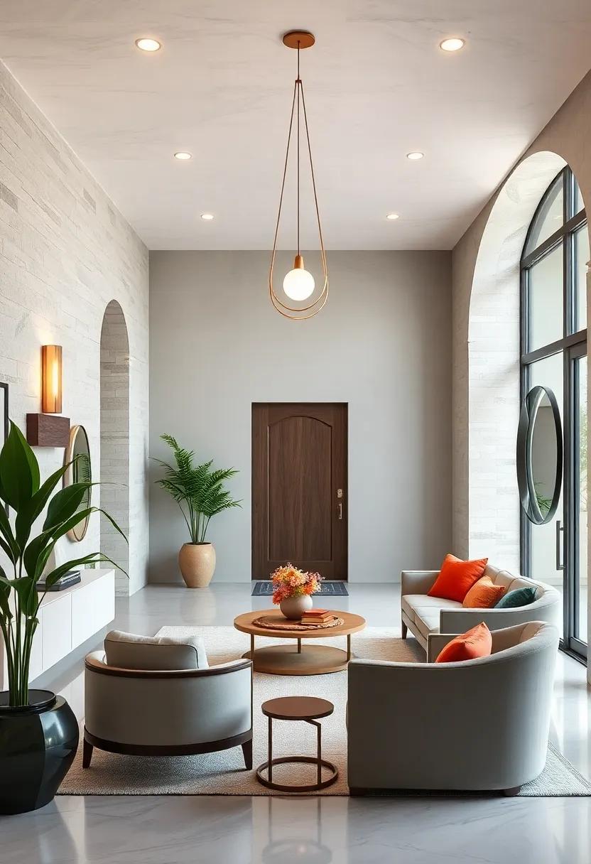 Sculptural‌ Lighting Fixture: Incorporate a unique pendant or⁤ wall sconce with ⁤simple shapes to‍ introduce subtle ​luxury