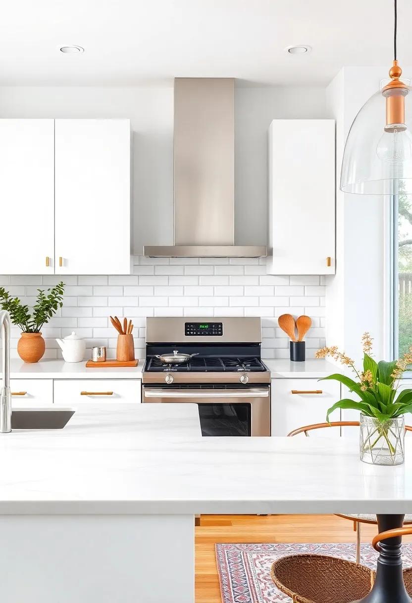 Add a White Subway ‍Tile Backsplash with Contrasting Grout Lines