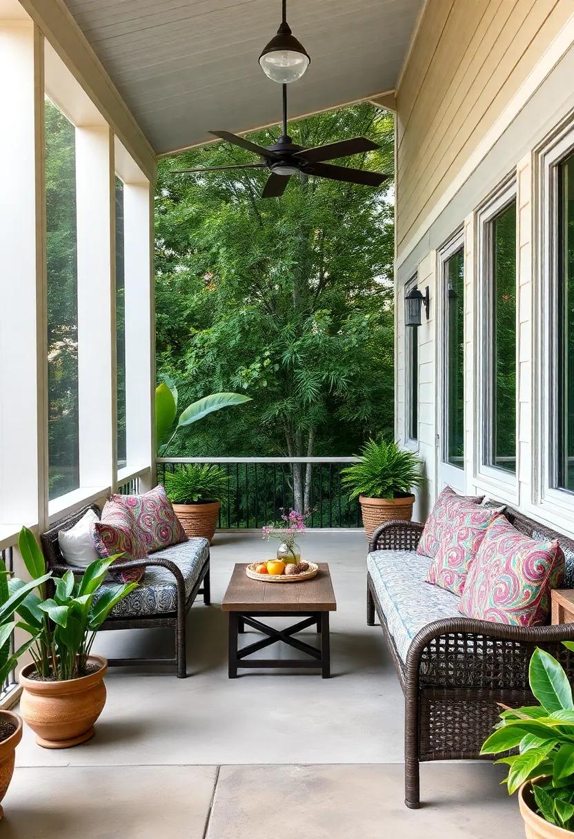 Incorporate cushions with bold, colorful paisley swirls to introduce an exotic and eclectic flair