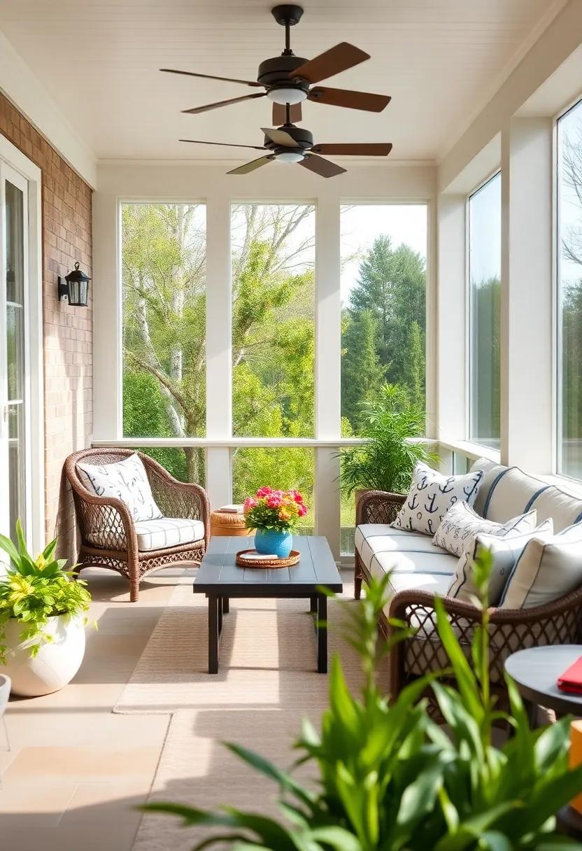 opt for cushions with nautical-inspired anchors and stripes to enhance a coastal cottage vibe