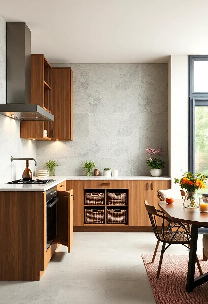 add a⁢ pantry cabinet with pull-out baskets‌ for easy access⁣ and organized storage