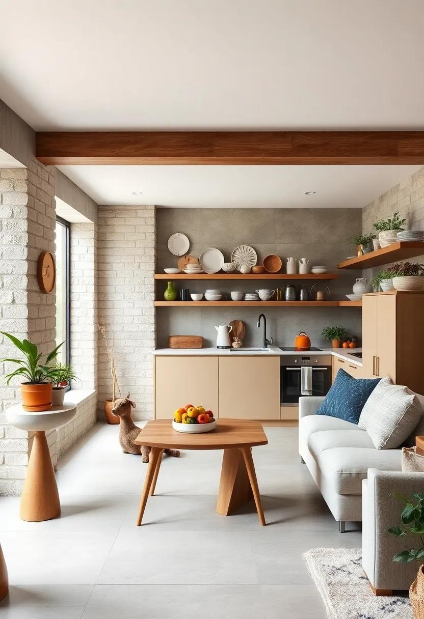 Opt for ⁤open shelving to⁣ reduce bulk and display ‍stylish kitchenware openly