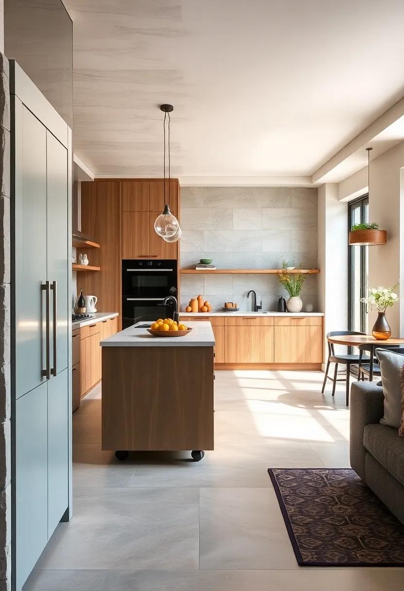 Use⁢ rolling kitchen islands with built-in ​storage ‍to provide flexibility and additional ​workspace