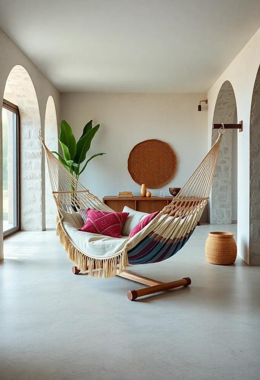 Brazilian⁣ double hammock made from soft cotton with⁢ bold fringed edges for ‍ultimate relaxation