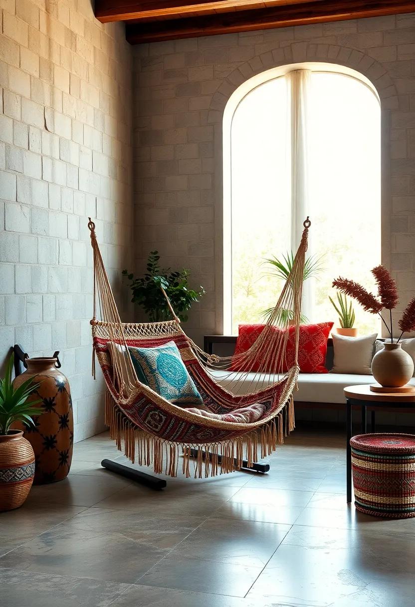 Traditional Guatemalan-style‌ hammock ⁢chair with ⁢intricate‌ handwoven designs and symbolic patterns