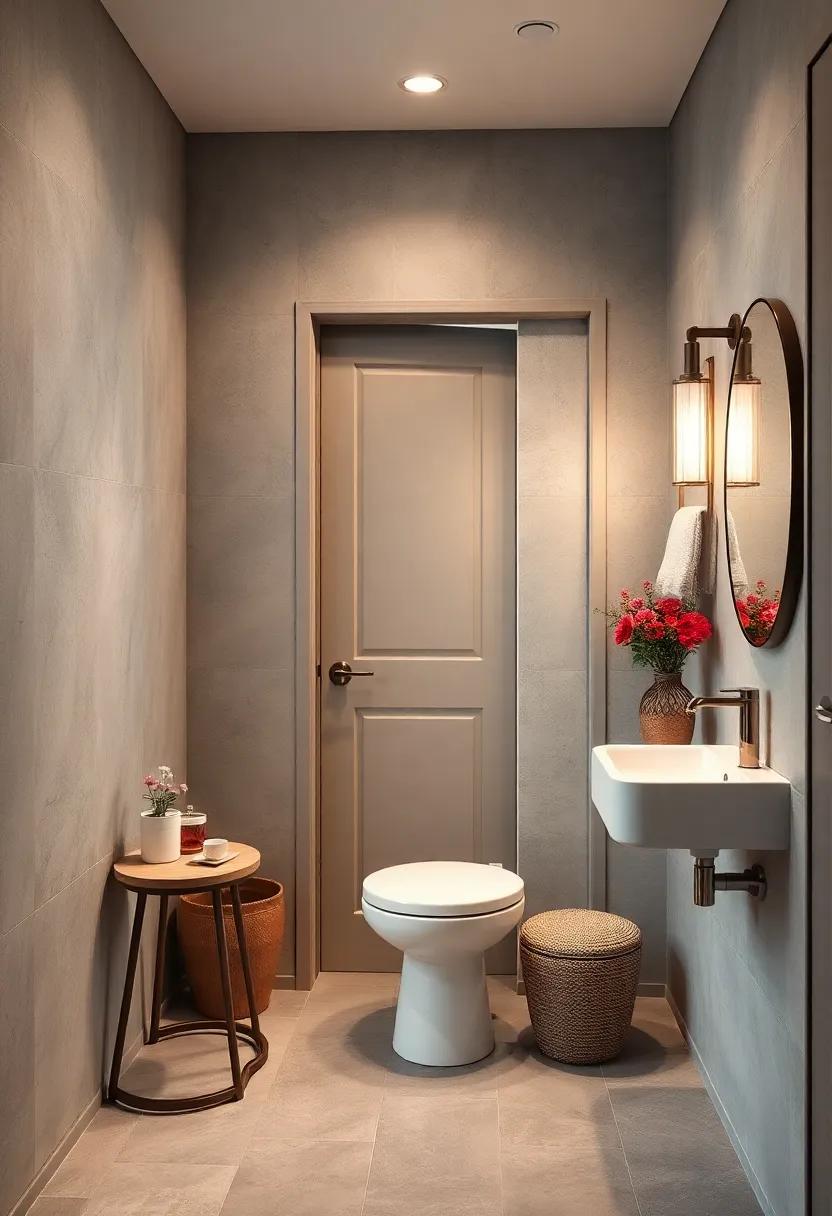 Opt for a pocket door to save space compared to a swinging door