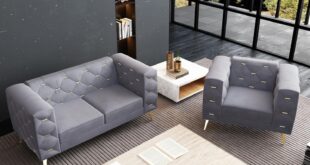 Mid-Century Modern Velvet Sofa Set: Style Meets Durability