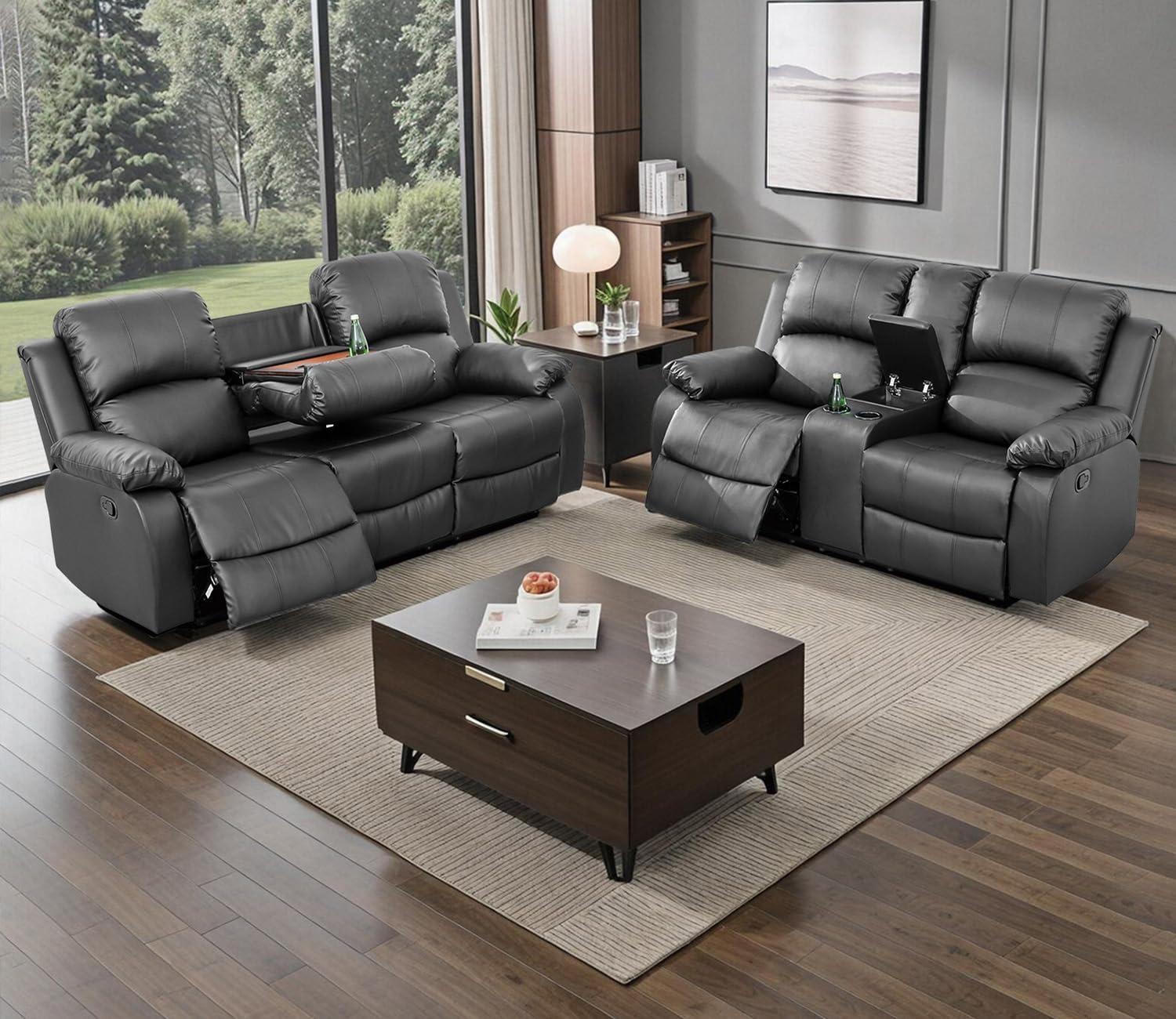 Our Take on the Brown Leather Recliner Sofa Set for Cozy Living