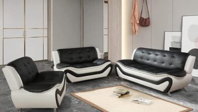 Our Take on the Elegant Vegan Leather Sofa Set: Comfort Meets Style