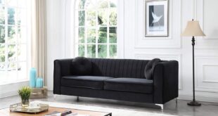 How We Transformed Our Space with a Modern Black Sectional Sofa