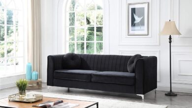 How We Transformed Our Space with a Modern Black Sectional Sofa
