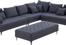 Our Take on the Generic Dark Grey Sectional Sofa with Ottoman