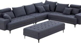 Our Take on the Generic Dark Grey Sectional Sofa with Ottoman