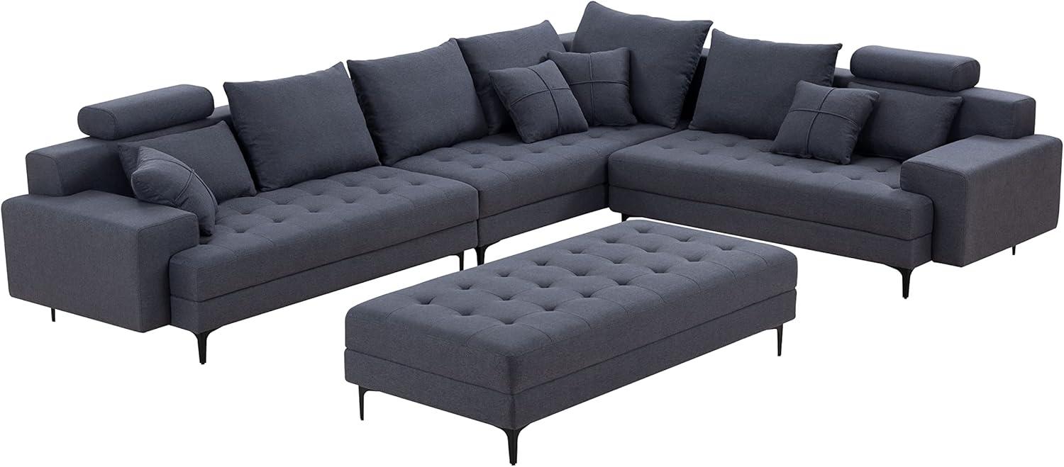 Our Take on the Generic Dark Grey Sectional Sofa with Ottoman