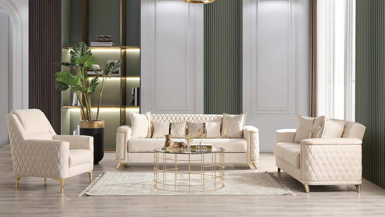 Our Honest Take on the Elegant Ivory 3Pc Living Room Set