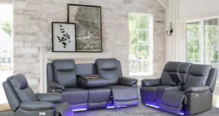 Our Take on the Power Leather Recliner Sofa Set with LED & USB Ports