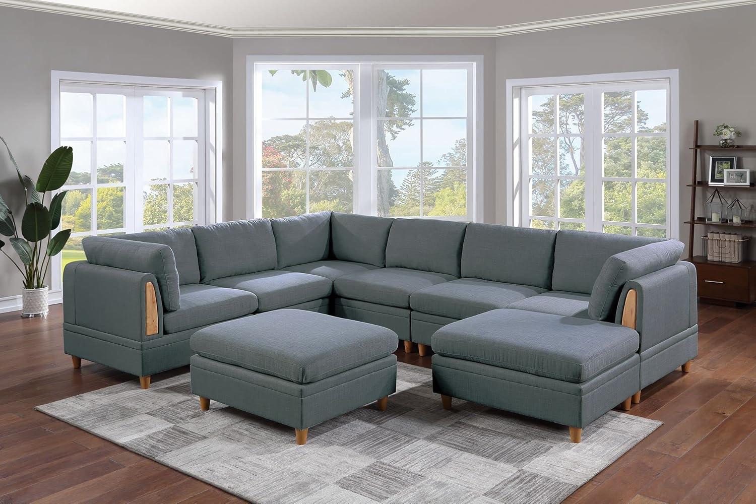 Our Honest Take on the 8pc Steel Dorris Sectional Sofa Set