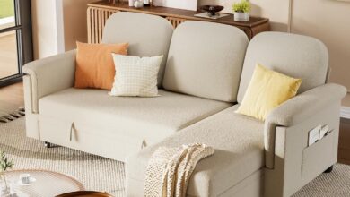 How We Made Space Work: YESHOMY L-Shaped Sofa Bed Review