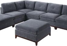 How Our Grey Chenille Modular Sectional Transformed Our Living Room