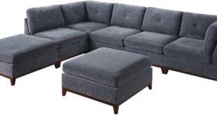 How Our Grey Chenille Modular Sectional Transformed Our Living Room