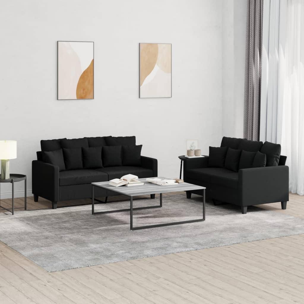 Why We Love This Sleek Black Sofa Set for Our Living Space
