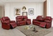 Our Honest Take on the Red Leather Recliner Sofa Set with Storage