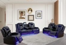 Our Honest Take on the Power Leather Recliner Sofa Set with LEDs