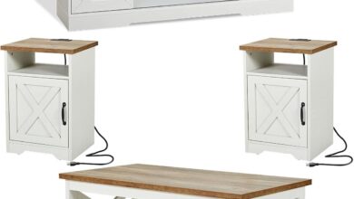 Why We Love the AMERLIFE Farmhouse Table Set for Our Living Room