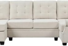 Our Honest Take on the Stylish 120″ U-Shaped Linen Sectional Sofa