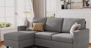 How We Made Small Spaces Cozy: HONBAY Convertible Sectional Review