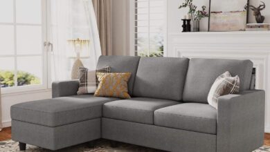 How We Made Small Spaces Cozy: HONBAY Convertible Sectional Review