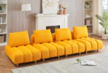 Why We Love Our 120-Inch Yellow Teddy Sofa for Any Space