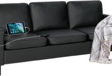 Why We Love the STHOUYN 72″ Faux Leather Sofa for Small Spaces