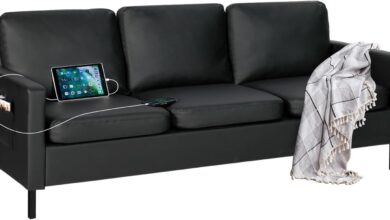 Why We Love the STHOUYN 72″ Faux Leather Sofa for Small Spaces