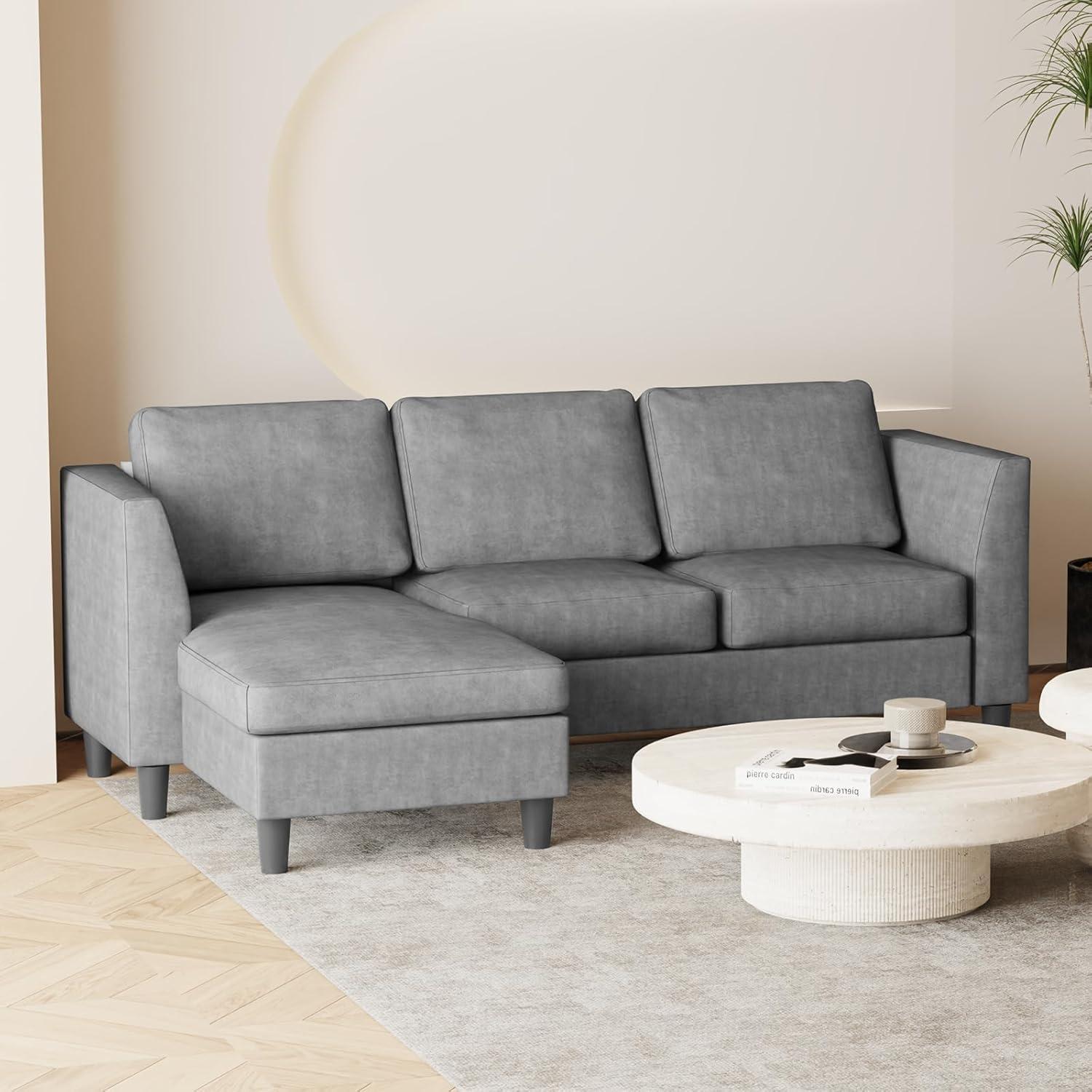 Our Honest Take on the PUREMIND 87″ Linen Sectional Sofa