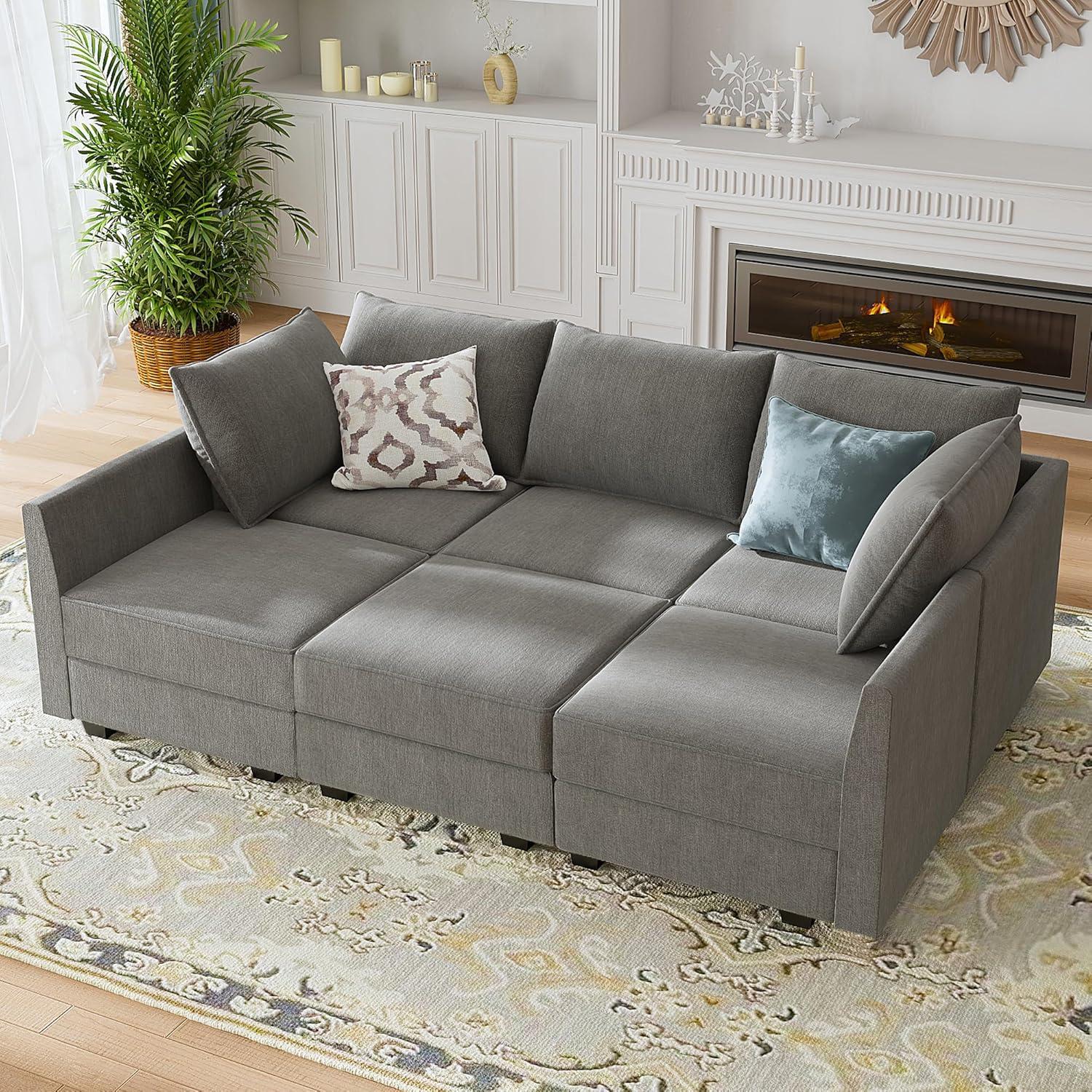 How We Made Space and Comfort Ours with HONBAY Modular Sofa