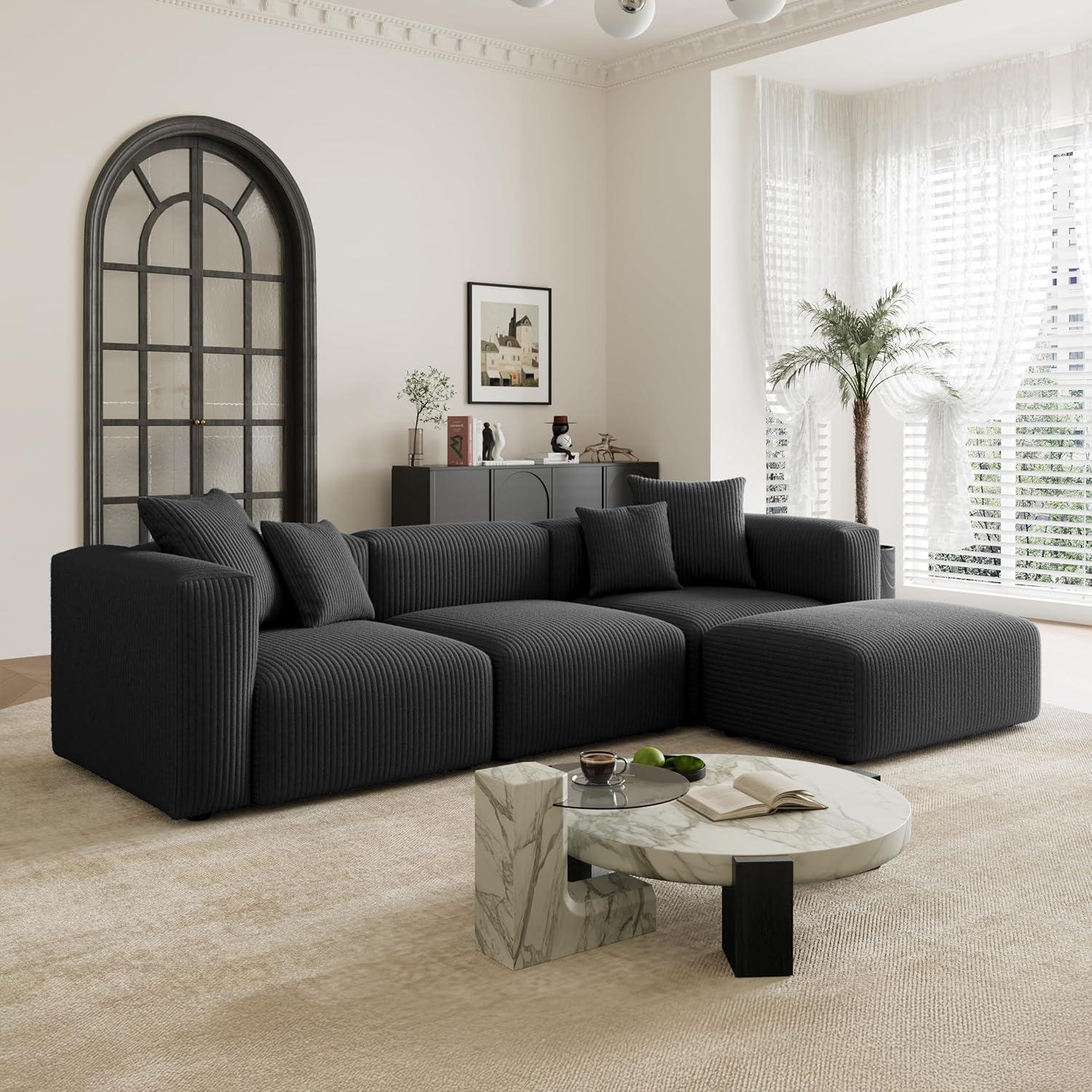 How We Customized Comfort with the Acanva Modular Corduroy Sofa