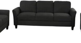 Our Honest Take on the Cozy Black Linen Sofa Set for Living Rooms