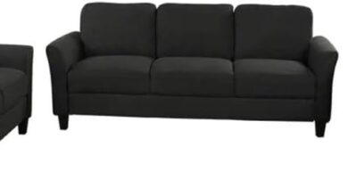 Our Honest Take on the Cozy Black Linen Sofa Set for Living Rooms
