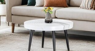 Our Honest Take on the 23.6″ Round White Marble Coffee Table