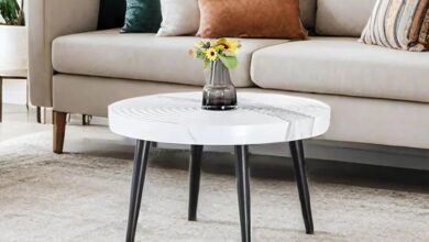 Our Honest Take on the 23.6″ Round White Marble Coffee Table
