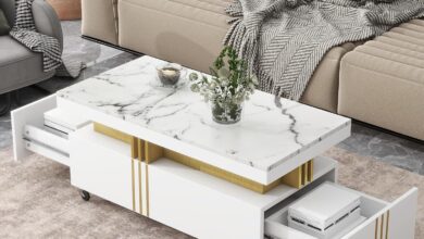 Polibi Coffee Table Review: Stylish Storage Meets Easy Mobility