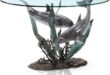 Discovering Elegance: The Dolphin Duet Glass Top Coffee Table