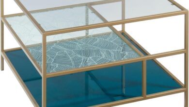 Sauder Coral Cape Coffee Table: Stylish Coastal Charm in Satin Gold