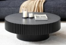 Modern Luxury in a Compact Black Round Coffee Table Review